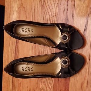 Bcbg satin heels